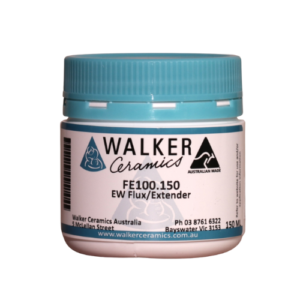 Walker’s Ceramics Flux Extender for blending underglazes, stains, and oxides on pottery.