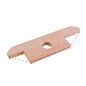 Beech wood pottery bevel tool for precise angled cuts at 30°, 45° and 60° in clay