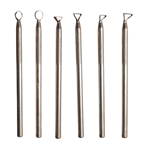 Sgraffito Set Set of six fine-tipped pottery tools for sgraffito, engraving and detailed surface work.