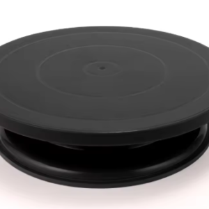 Plastic pottery turntable with smooth spinning surface for decorating and hand-building