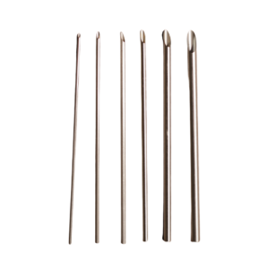 Set of six stainless-steel pottery hole punches for precise clay openings