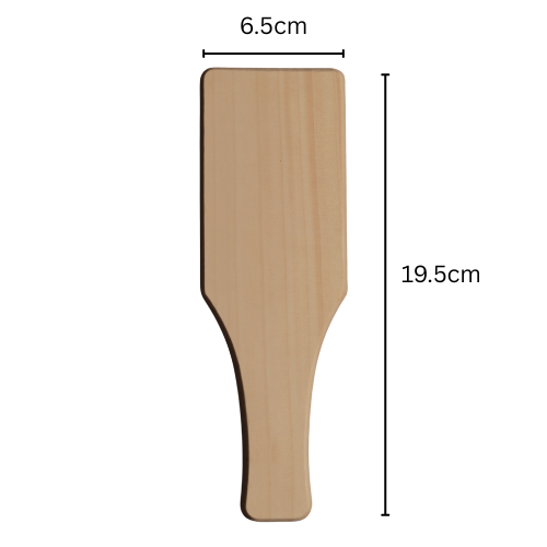 Paddle Wooden pottery paddle for compressing, shaping and smoothing clay.