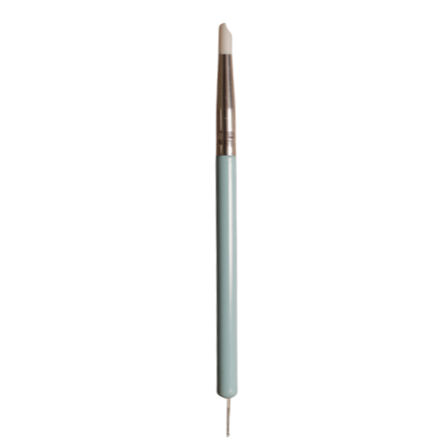 Dual-ended Clay Sculpting Tool Double-ended pottery sculpting tool with a silicone tip on one end and a needle-ball tool on the other